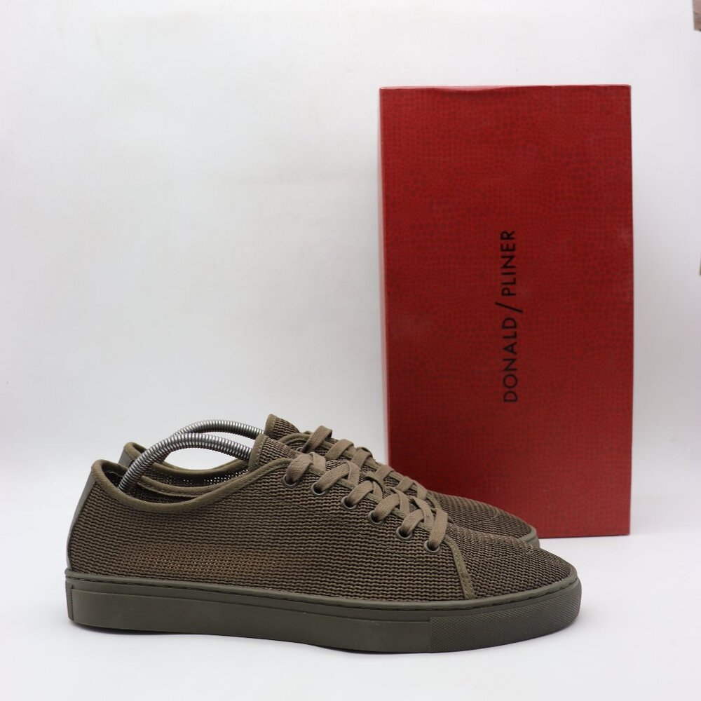 Donald J. Pliner Shoes Abel M2 Olive Green Men's Size 11.5 Casual Mesh Sneaker